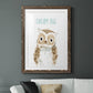 Dream Big Owl - Premium Framed Print - Distressed Barnwood Frame - Ready to Hang