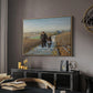 The Old Man and the Child, 1888 - Floater Framed Canvas Print