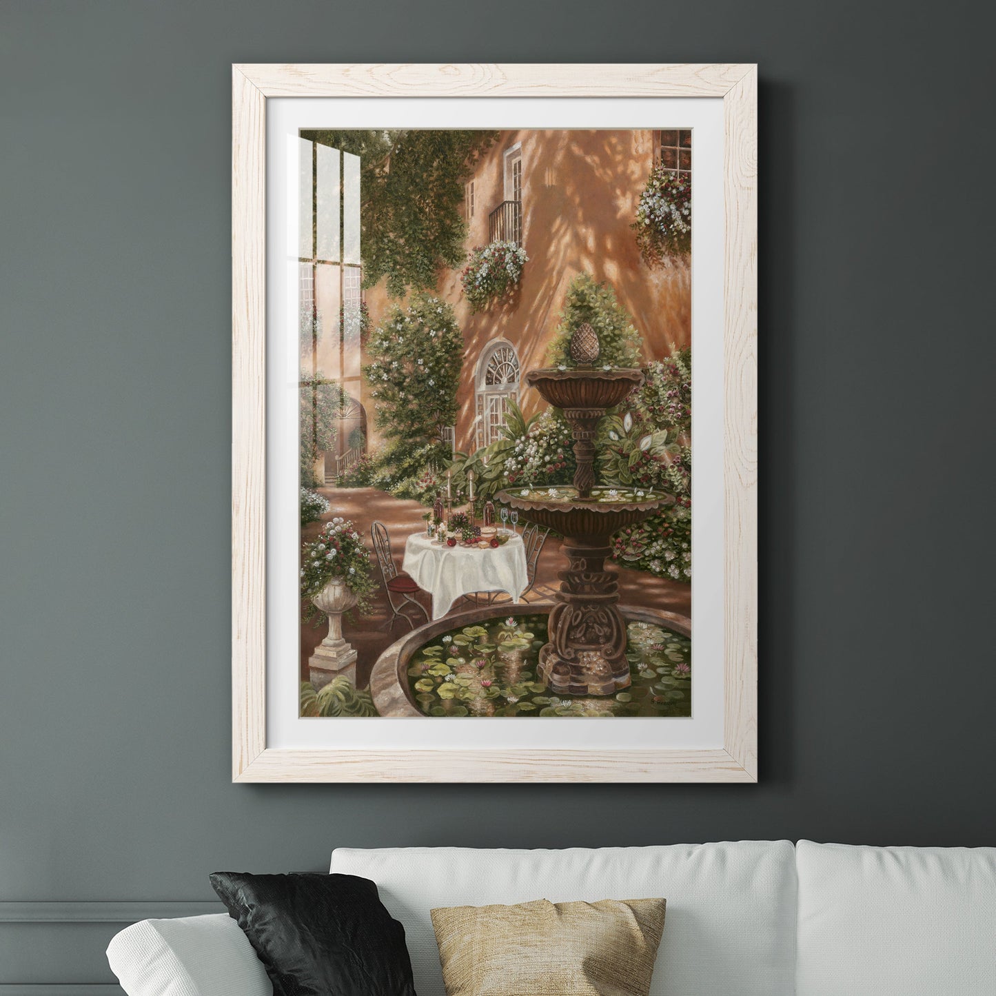 Evening Cocktails II - Premium Framed Print - Distressed Barnwood Frame - Ready to Hang