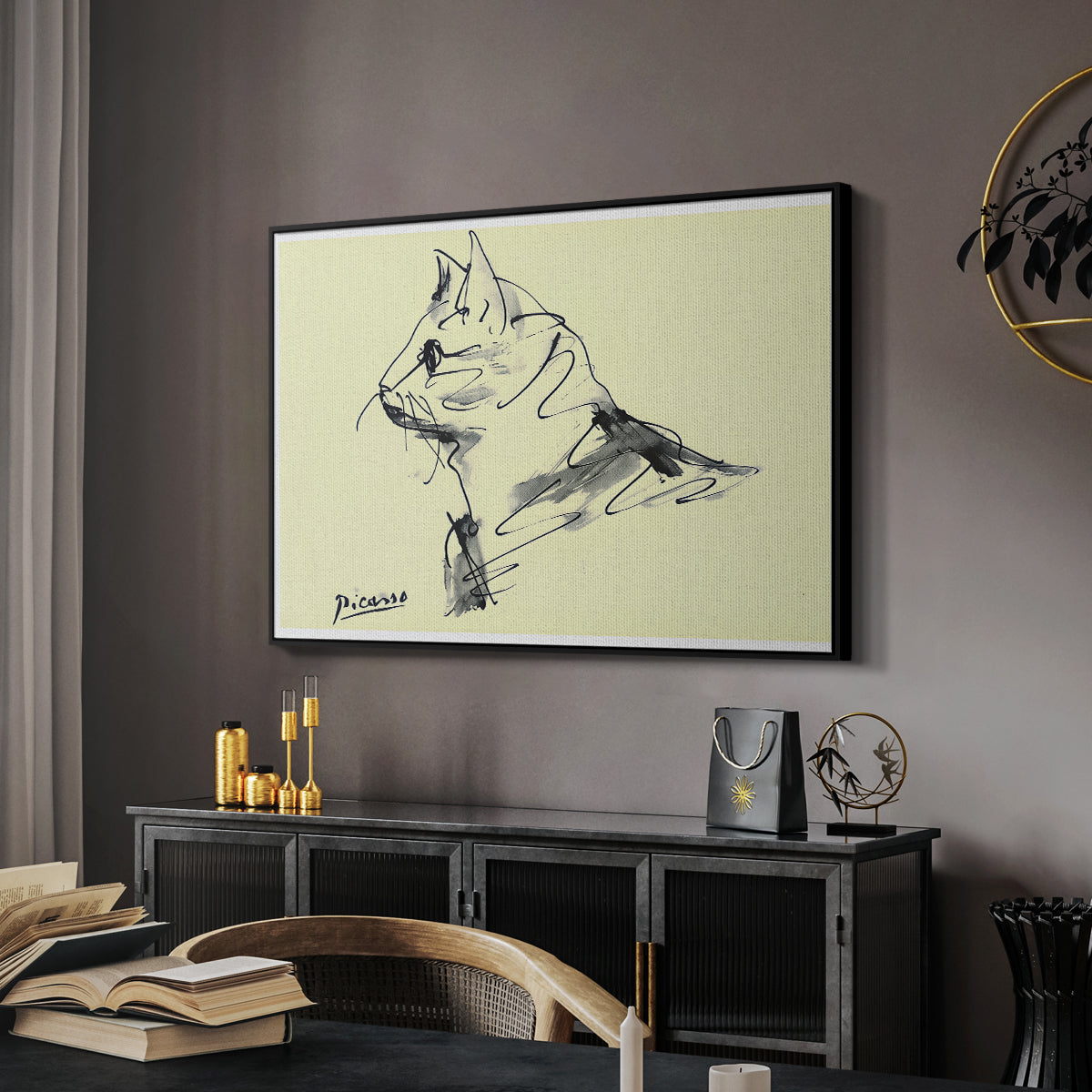 Cat (Le chat), c. 1961 - Floater Framed Canvas Print