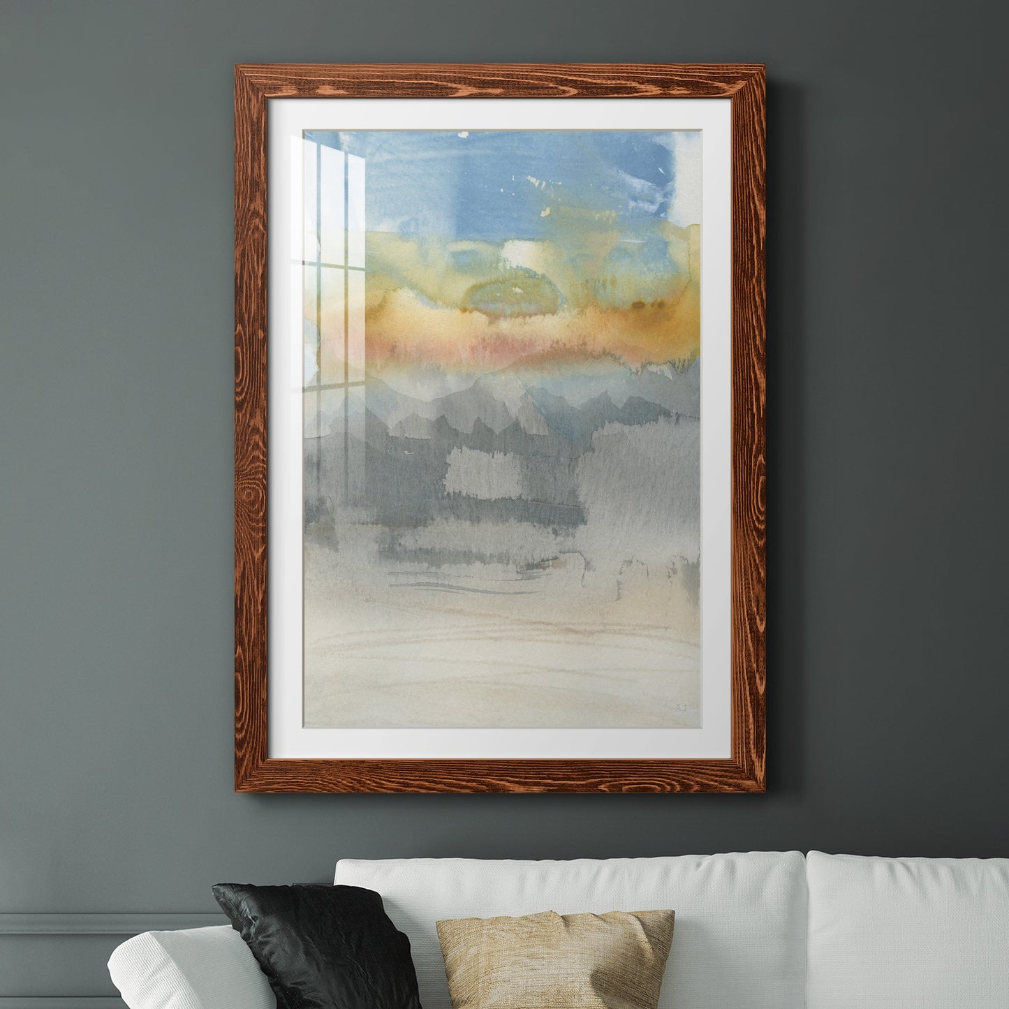 High Desert Sunset II - Premium Framed Print - Distressed Barnwood Frame - Ready to Hang