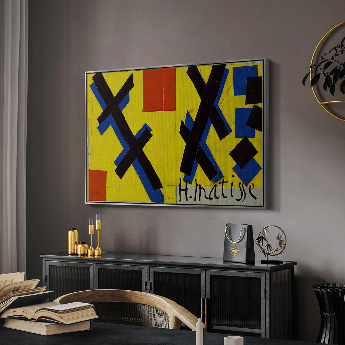 Cover Design for Matisse: His Art and His Public, 1951 - Floater Framed Canvas Print