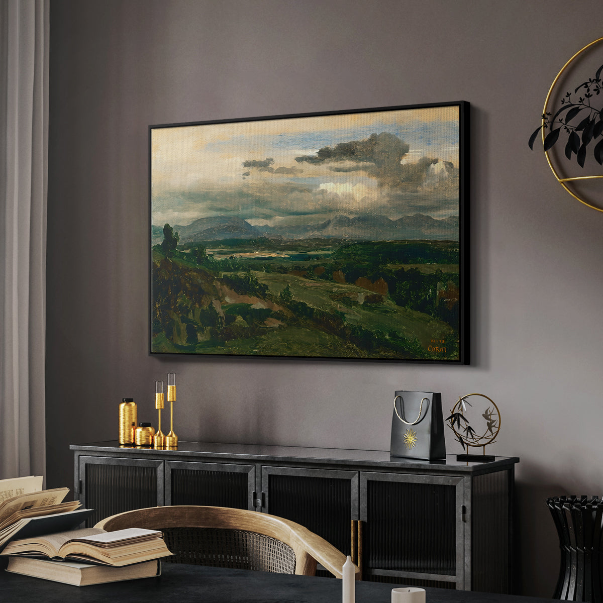 Civita Castellana, c. 1860s - Floater Framed Canvas Print