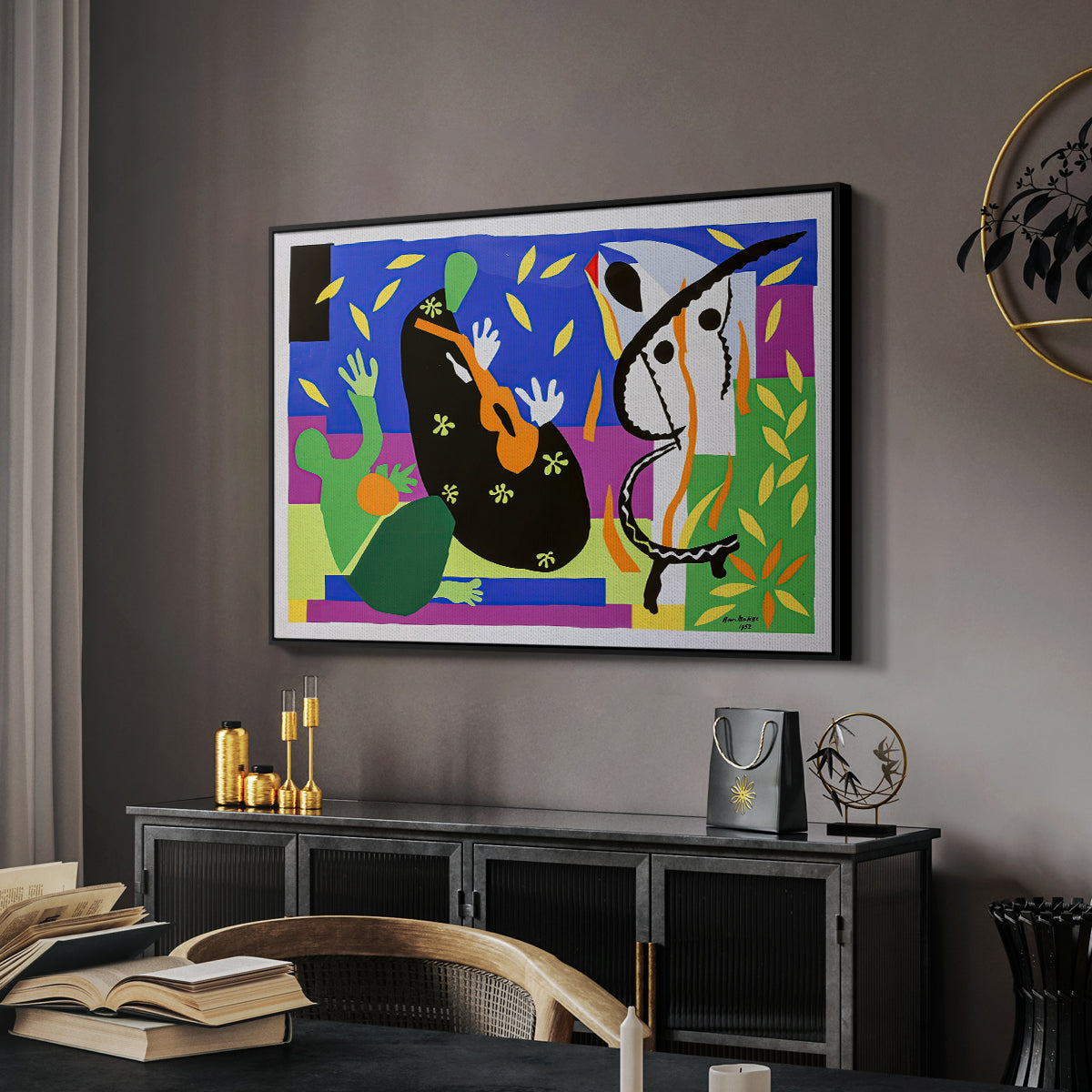 The Sorrows of the King, 1952 - Floater Framed Canvas Print