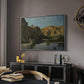 River Landscape with Cliffs, c. 1850-1860 - Floater Framed Canvas Print