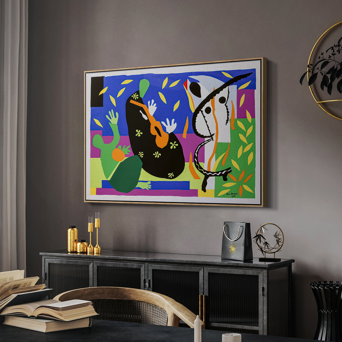 The Sorrows of the King, 1952 - Floater Framed Canvas Print