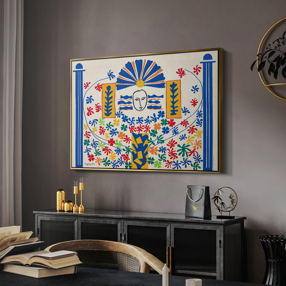 Apollo (Apollon), 1953 - Floater Framed Canvas Print