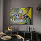 Still Life with Cat and Lobster, 1962 - Floater Framed Canvas Print