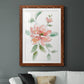 Peony Contour - Barnwood Framed Art Print