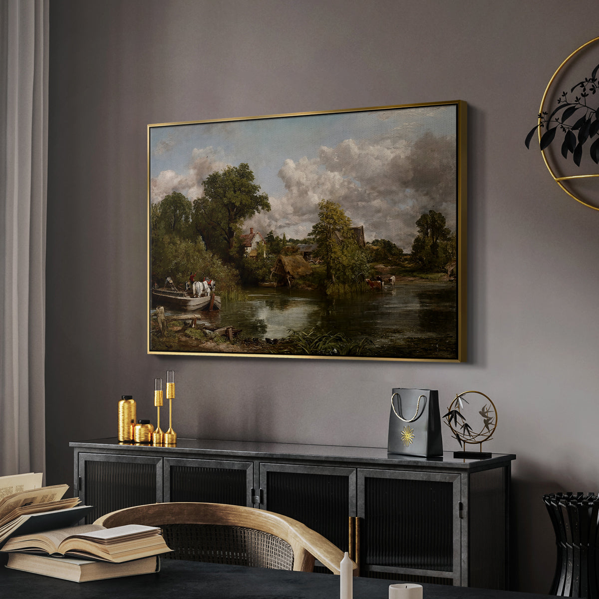 The White Horse, 1819 - Floater Framed Canvas Print