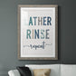 Lather Rinse Repeat - Premium Framed Print - Distressed Barnwood Frame - Ready to Hang