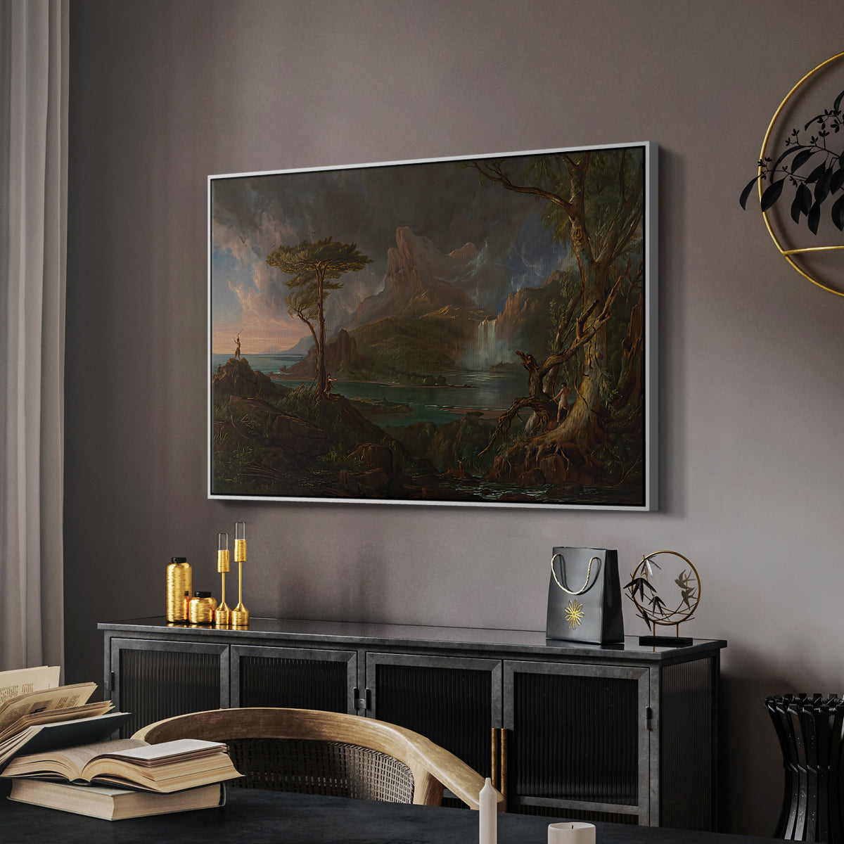 A Wild Scene, 1831-1832 - Floater Framed Canvas Print