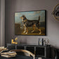 A Terrier in a Landscape, c. 1811 - Floater Framed Canvas Print