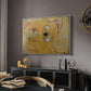 Cubist Dog with Stars (Student Art) - Floater Framed Canvas Print