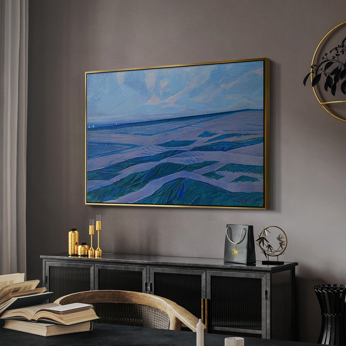 Dune Landscape, 1911 - Floater Framed Canvas Print