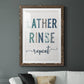 Lather Rinse Repeat - Premium Framed Print - Distressed Barnwood Frame - Ready to Hang