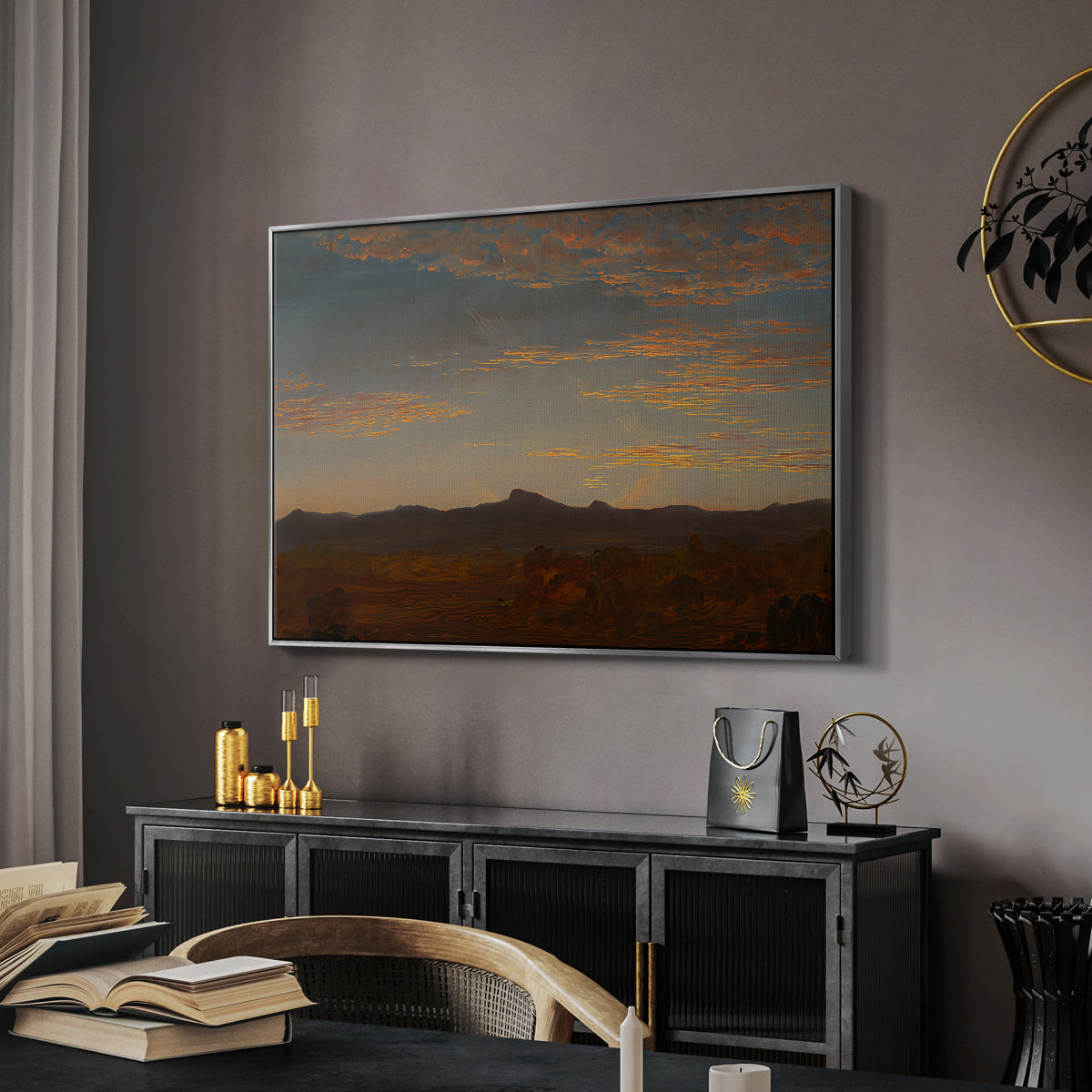 Study for "Catskill Creek", c. 1844-1845 - Floater Framed Canvas Print