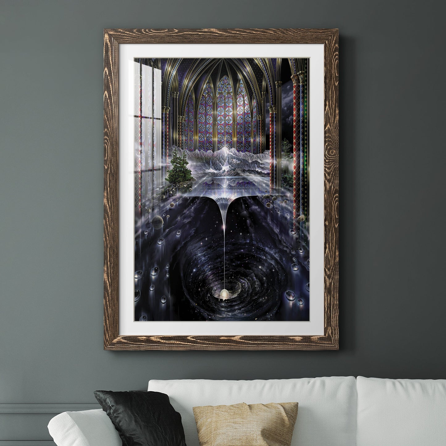 Genesis I - Premium Framed Print - Distressed Barnwood Frame - Ready to Hang