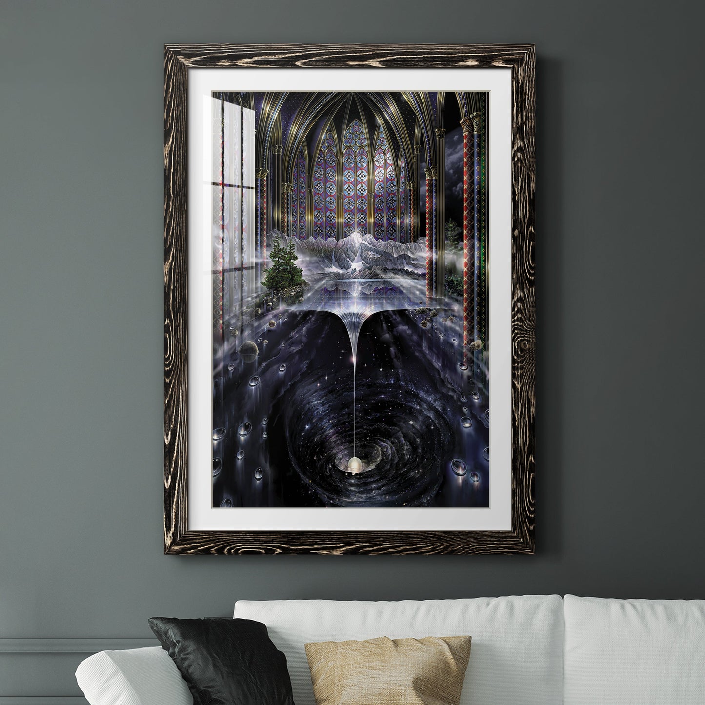 Genesis I - Premium Framed Print - Distressed Barnwood Frame - Ready to Hang