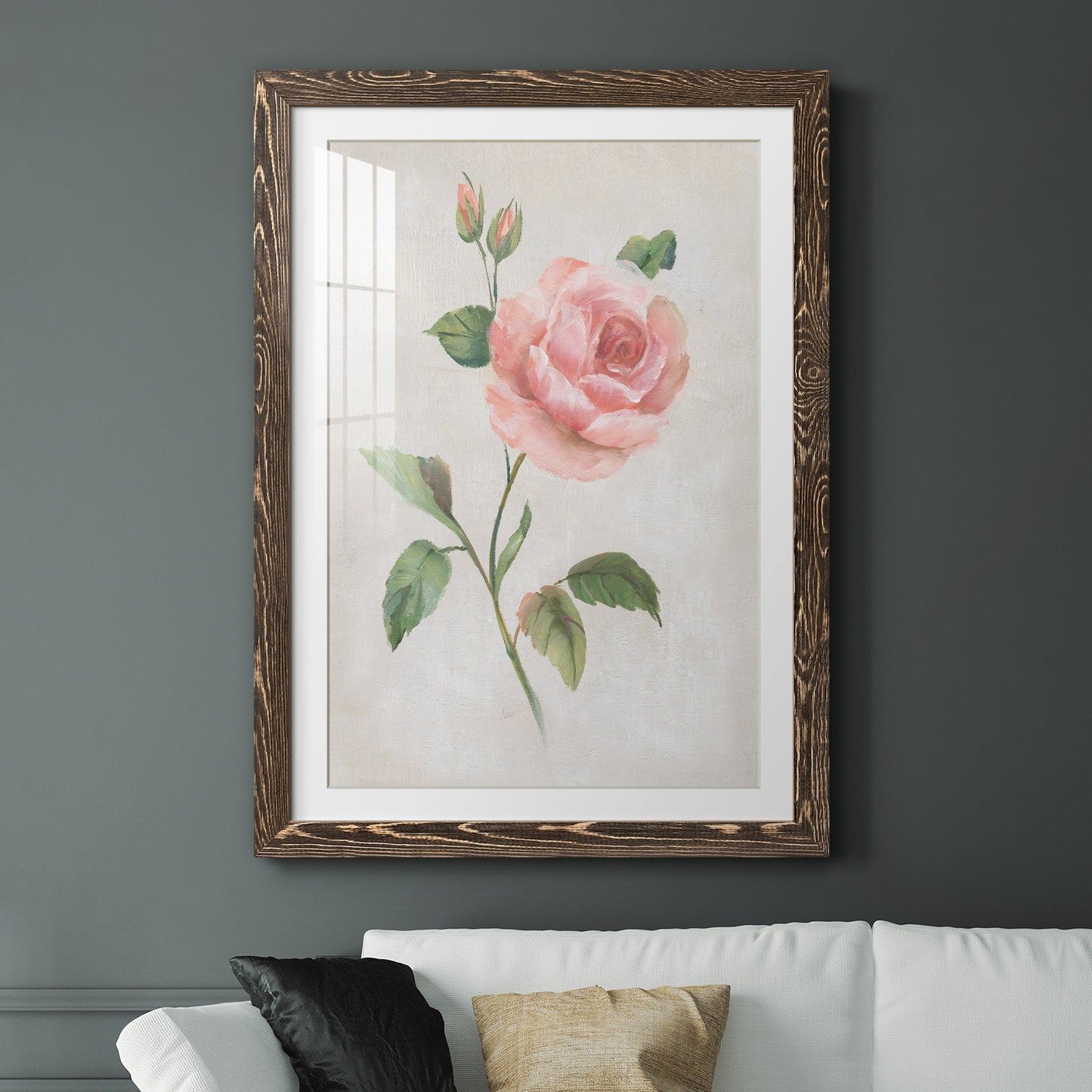 Grandiflora I - Premium Framed Print - Distressed Barnwood Frame - Ready to Hang