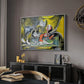 Still Life with Cat and Lobster, 1962 - Floater Framed Canvas Print
