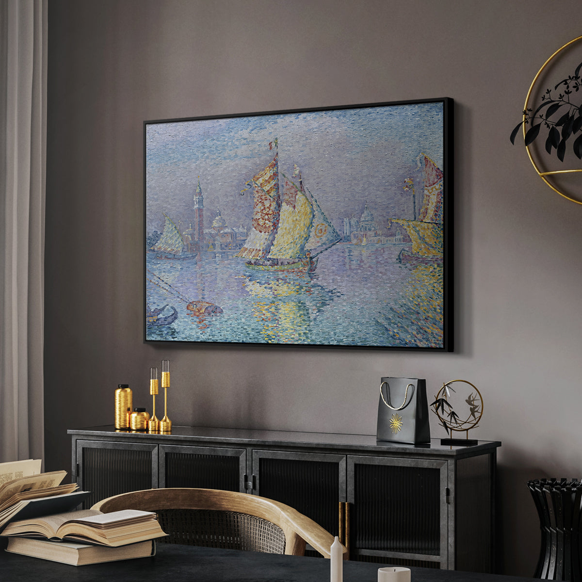 Venice, the Yellow Sail, 1904 - Floater Framed Canvas Print