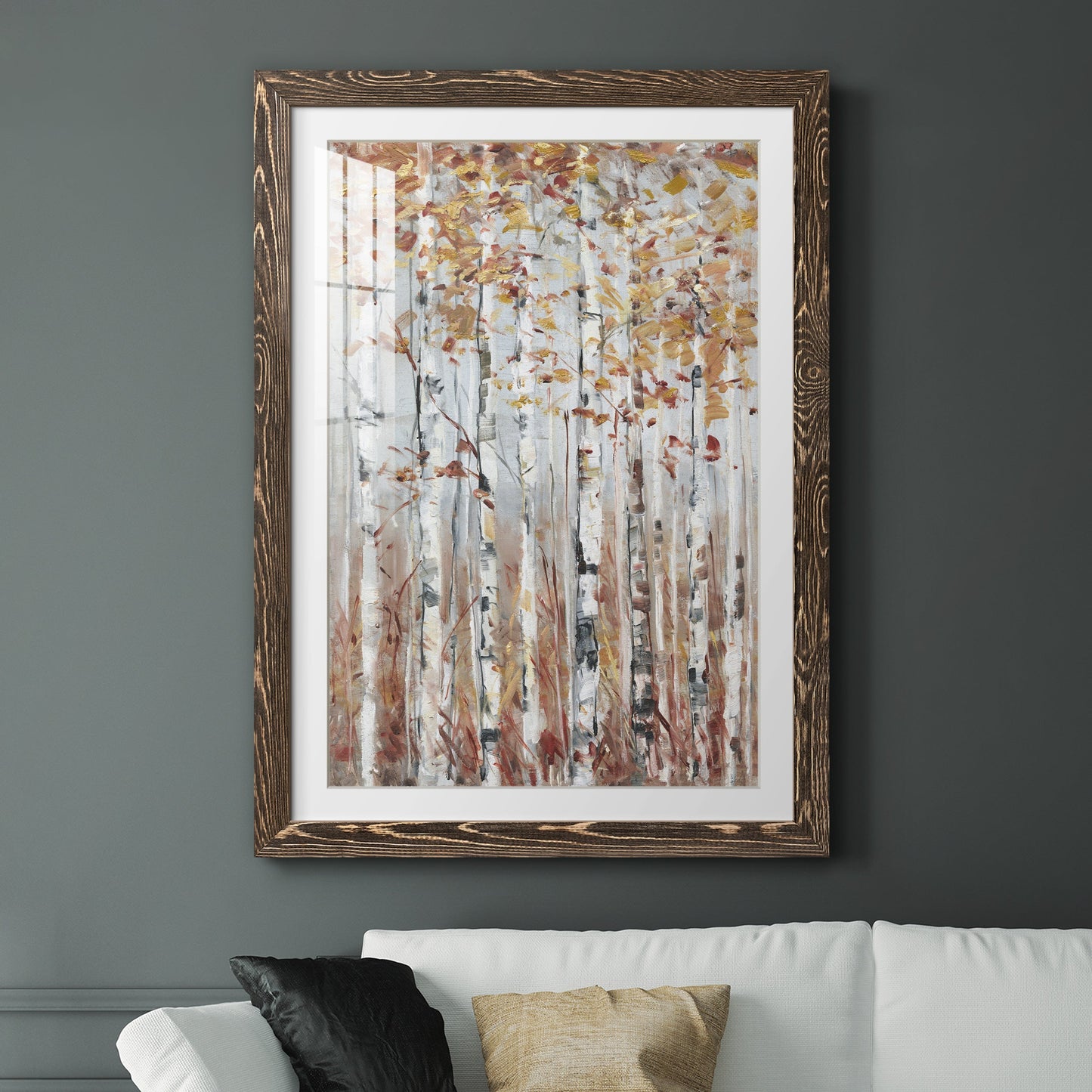 Copper Forest - Premium Framed Print - Distressed Barnwood Frame - Ready to Hang