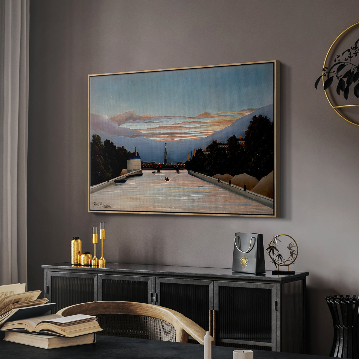 The Eiffel Tower, c. 1898 - Floater Framed Canvas Print