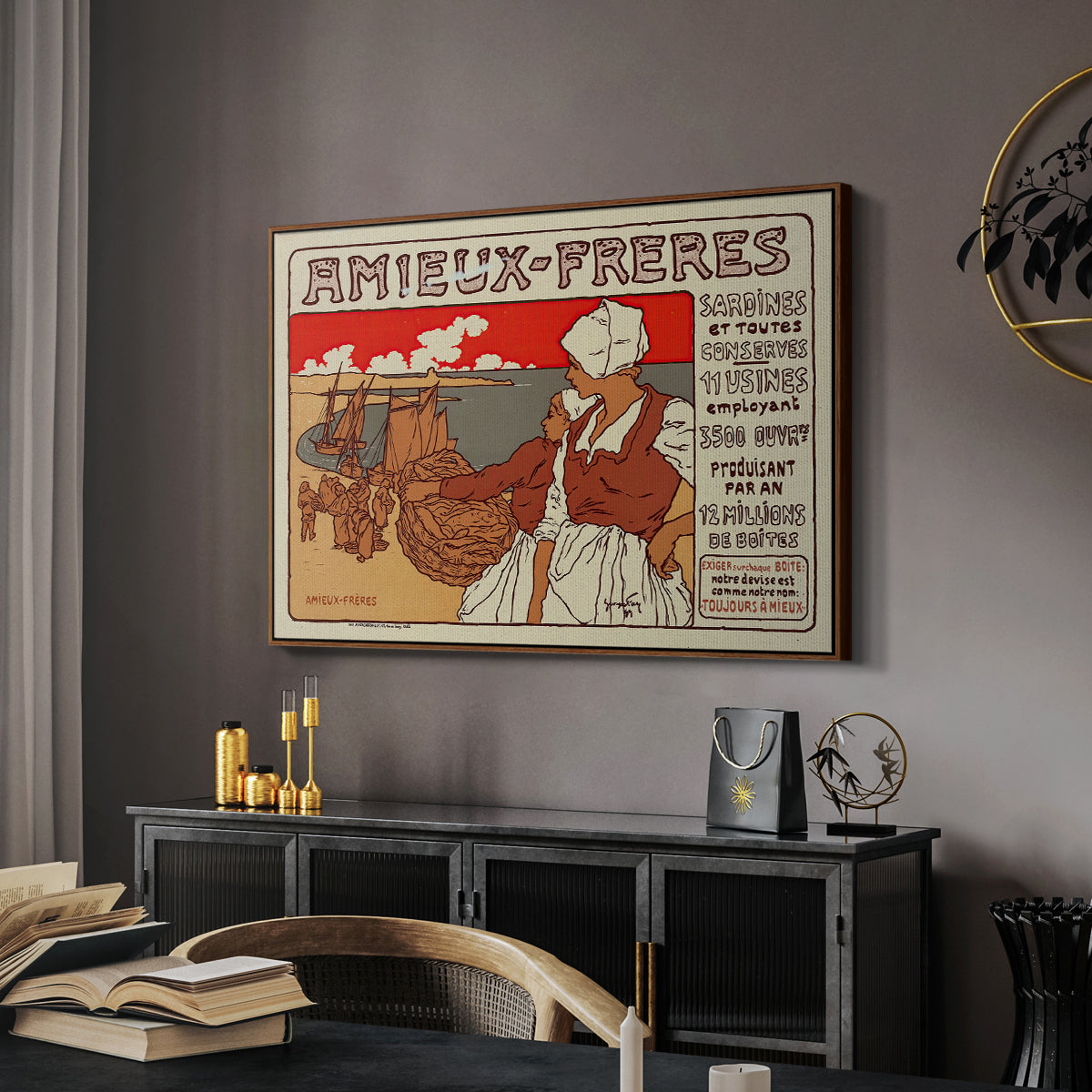 Amieux-Frères (Advertising Poster), 1899 - Floater Framed Canvas Print