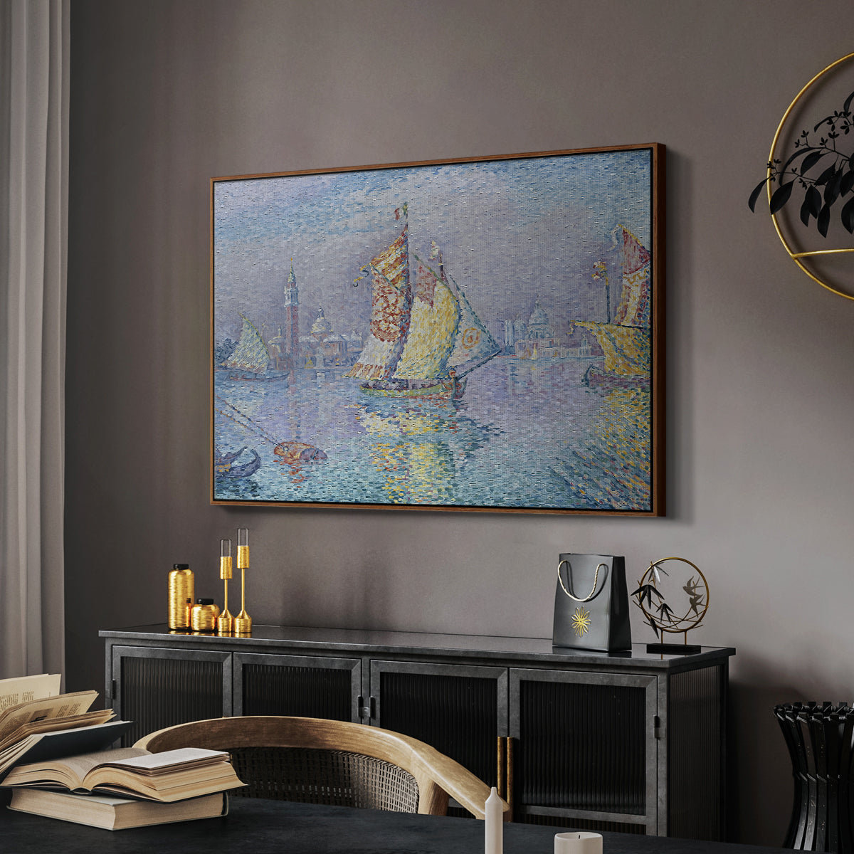 Venice, the Yellow Sail, 1904 - Floater Framed Canvas Print
