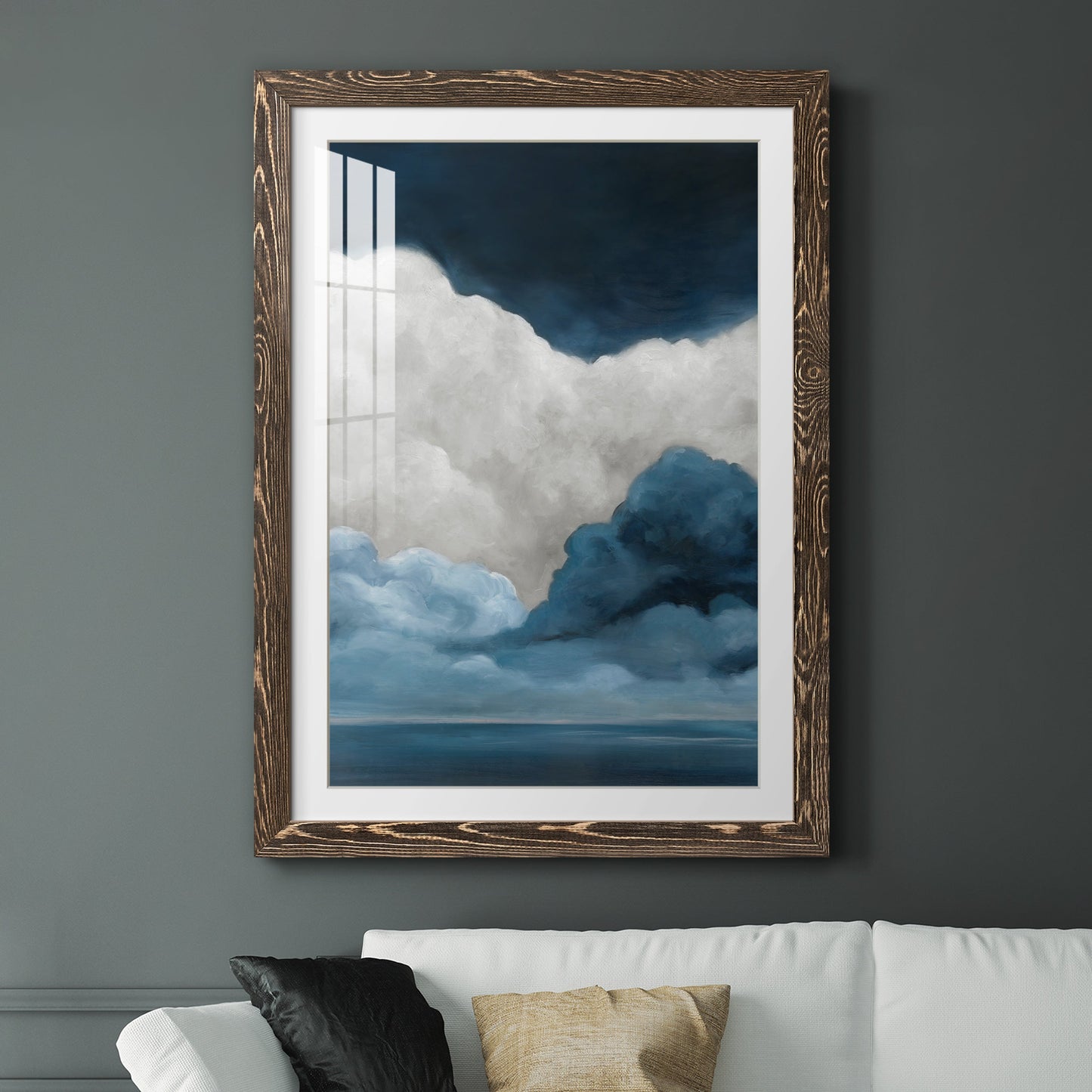 Nature's Drama I - Premium Framed Print - Distressed Barnwood Frame - Ready to Hang