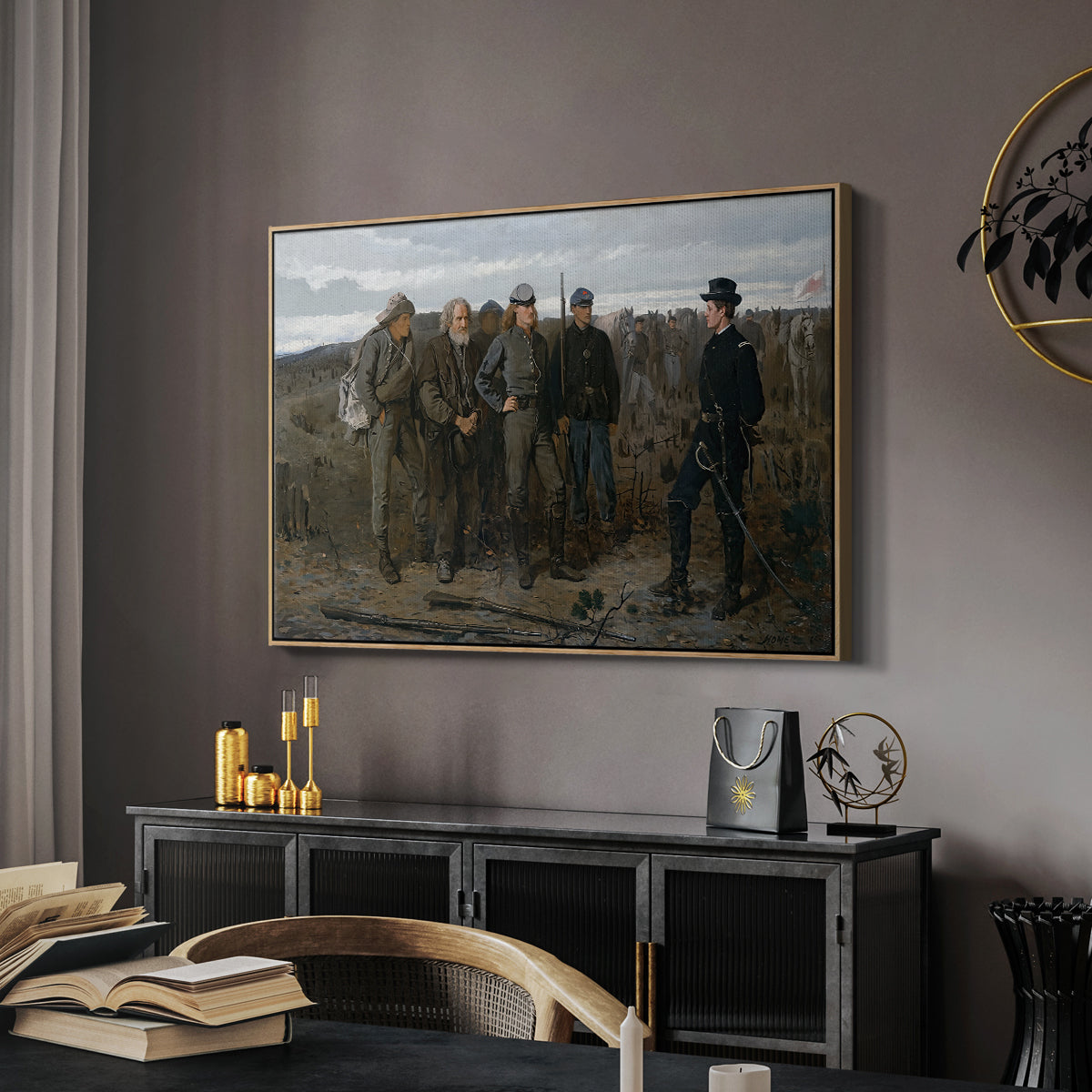 Prisoners from the Front, 1866 - Floater Framed Canvas Print