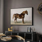 A Cart-Horse - Floater Framed Canvas Print