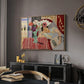 Woman with Anemones (Femme et anémones), c. 1920-1921 - Floater Framed Canvas Print
