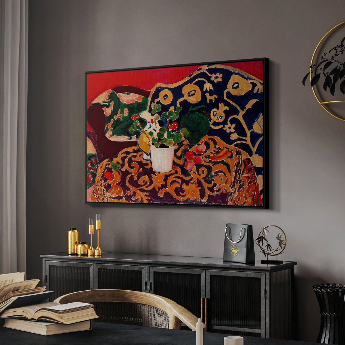 Spanish Still Life, c. 1910 - Floater Framed Canvas Print