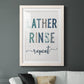 Lather Rinse Repeat - Premium Framed Print - Distressed Barnwood Frame - Ready to Hang