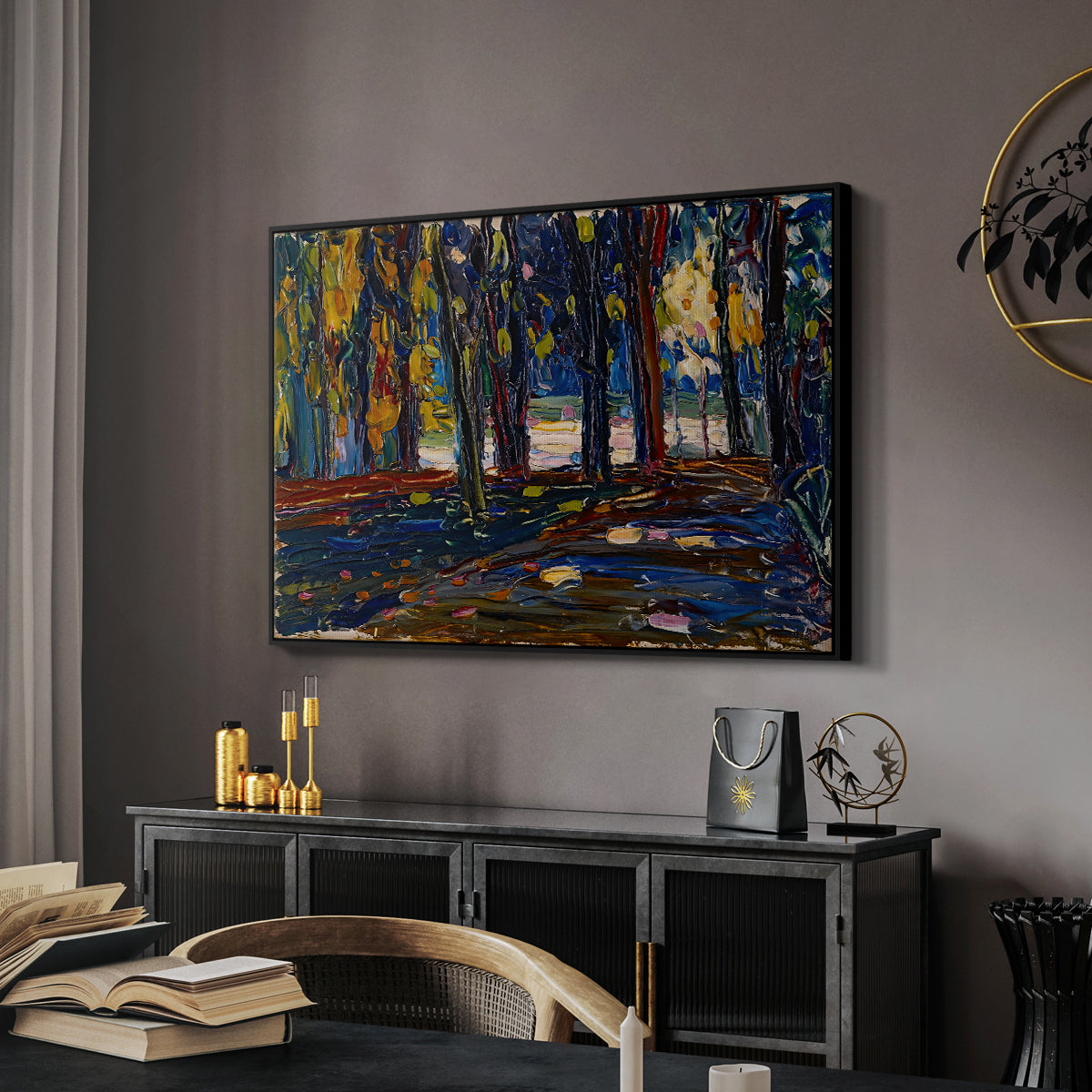 Autumn Study, 1908 - Floater Framed Canvas Print