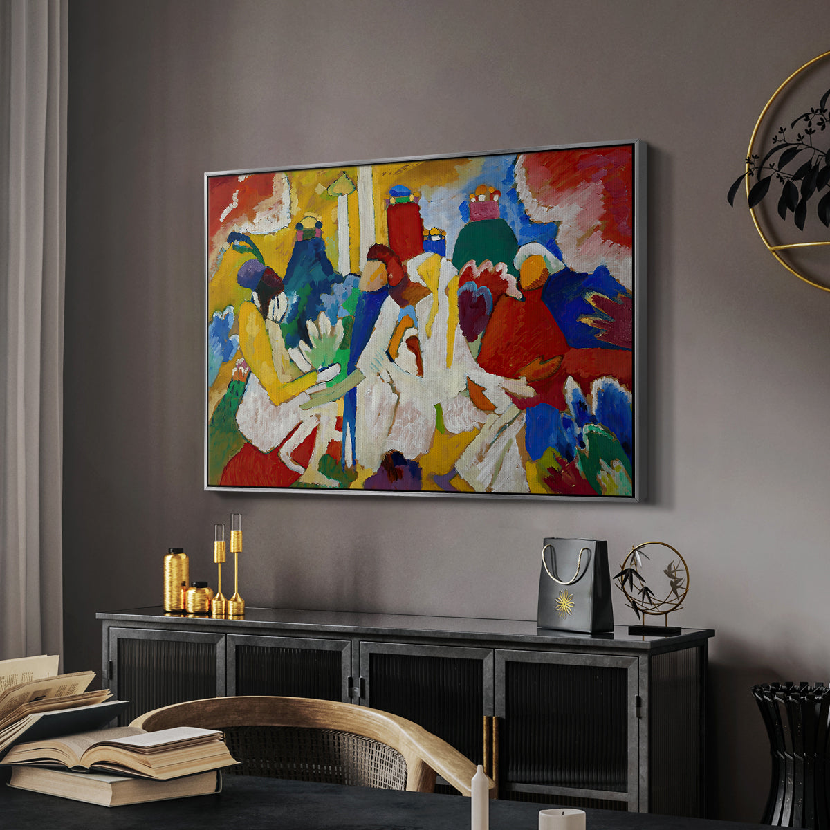 Oriental, 1909 - Floater Framed Canvas Print