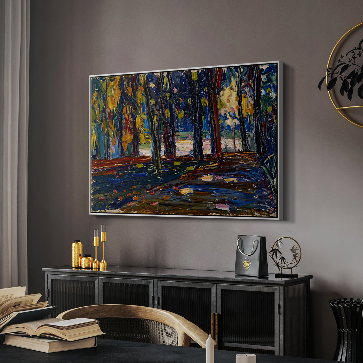 Autumn Study, 1908 - Floater Framed Canvas Print