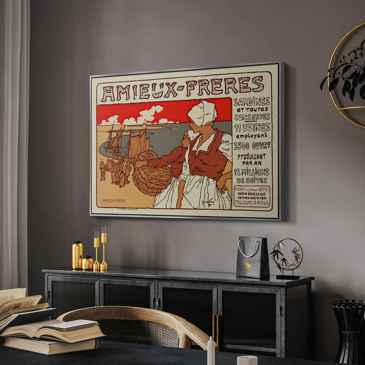 Amieux-Frères (Advertising Poster), 1899 - Floater Framed Canvas Print