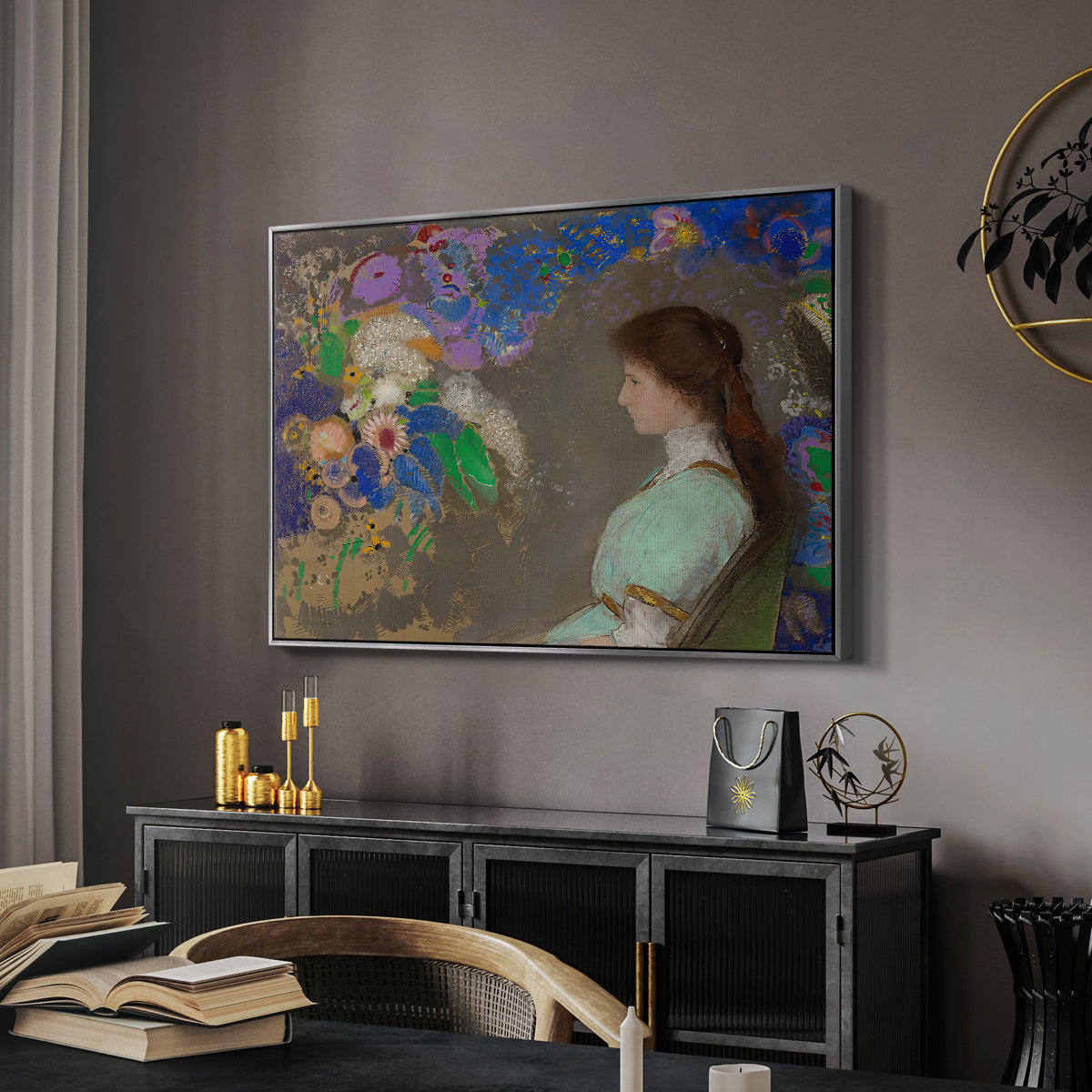 Portrait of Violette Heymann, 1910 - Floater Framed Canvas Print
