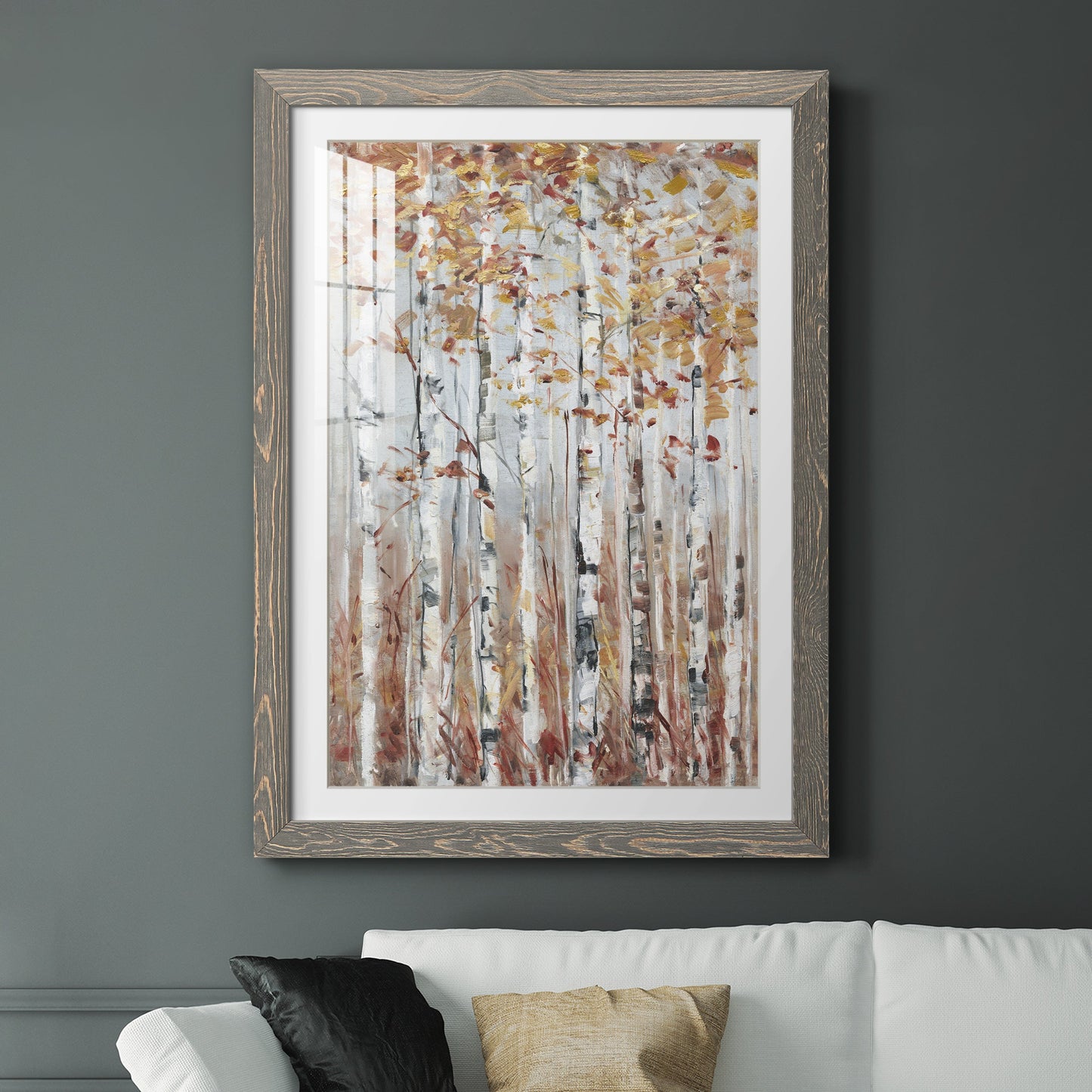 Copper Forest - Premium Framed Print - Distressed Barnwood Frame - Ready to Hang