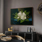 Giant Magnolias on a Blue Velvet Cloth, c. 1890 - Floater Framed Canvas Print