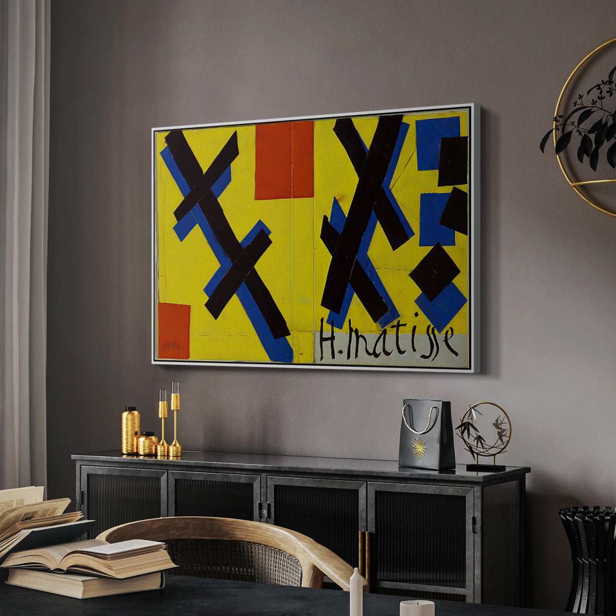 Cover Design for Matisse: His Art and His Public, 1951 - Floater Framed Canvas Print