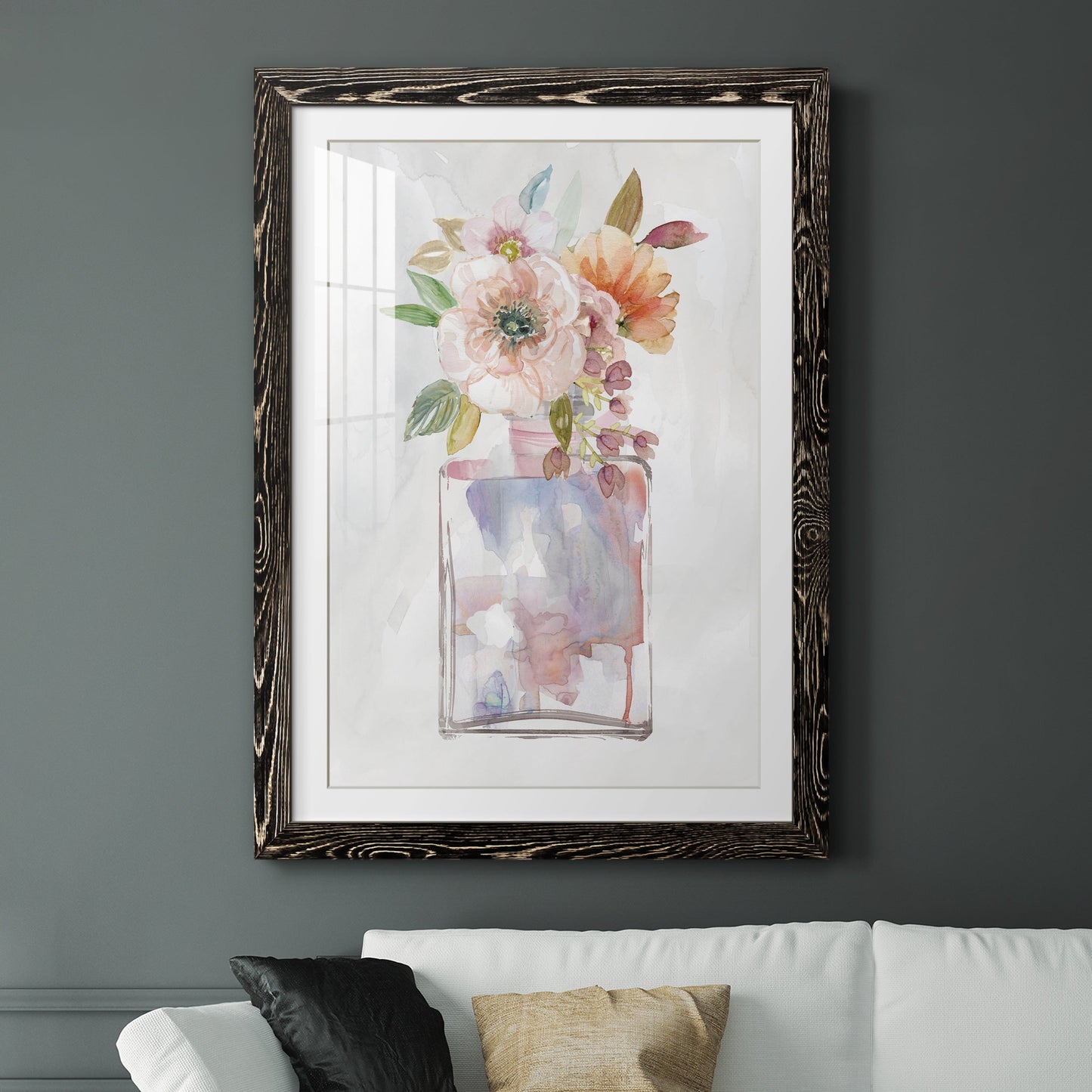 Mini Bouquet II - Premium Framed Print - Distressed Barnwood Frame - Ready to Hang