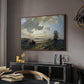Fresh Breeze on the Norwegian Coast, 1876 - Floater Framed Canvas Print