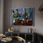 Still Life with Bull's Skull, 1939 - Floater Framed Canvas Print