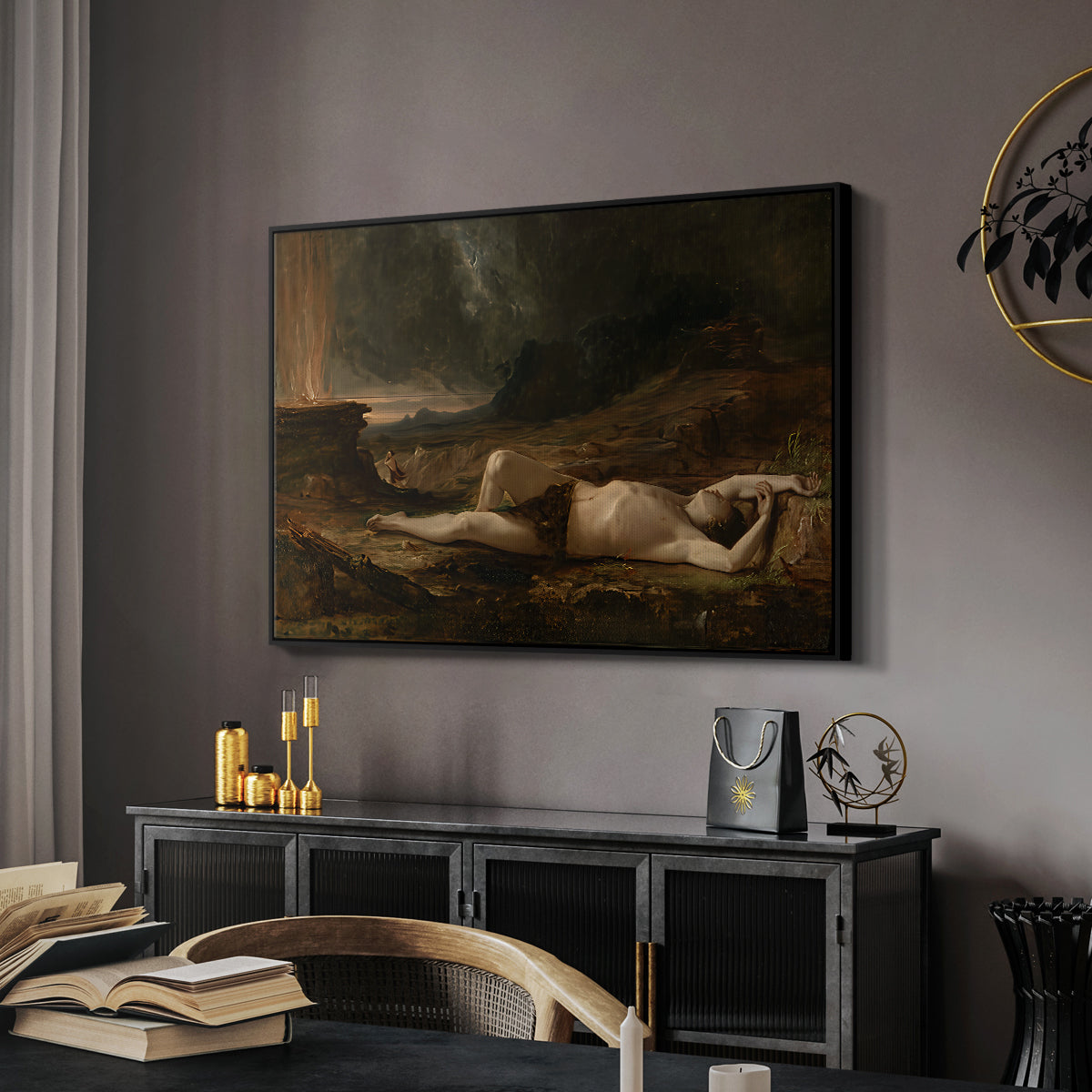 The Dead Abel, 1832 - Floater Framed Canvas Print