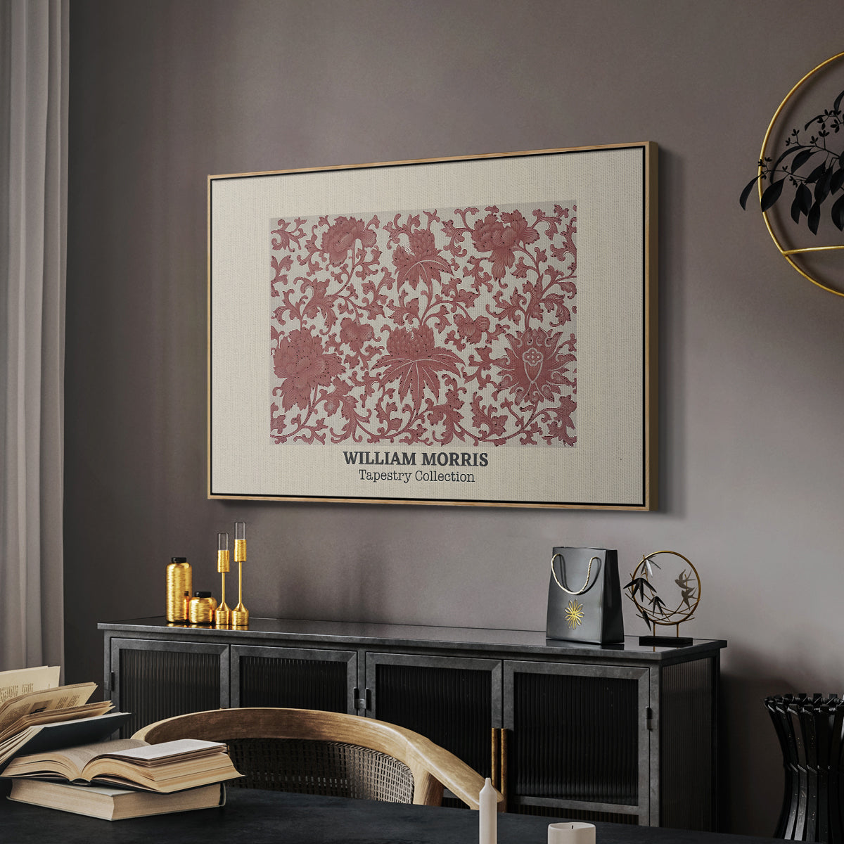 Examples of Chinese Ornament, Pl. XCIII (Morris Inspired), 1867 - Floater Framed Canvas Print
