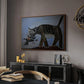 Cat Catching a Bird, 1939 - Floater Framed Canvas Print